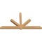 Ekena Millwork Kennewick Timber Gable Bracket, Western Red Cedar, 108"W x 58"H x 5 1/2"D x 5 1/2"F, 13/12 Pitch GBW108X58X0606KEN00SWR - alternate 2
